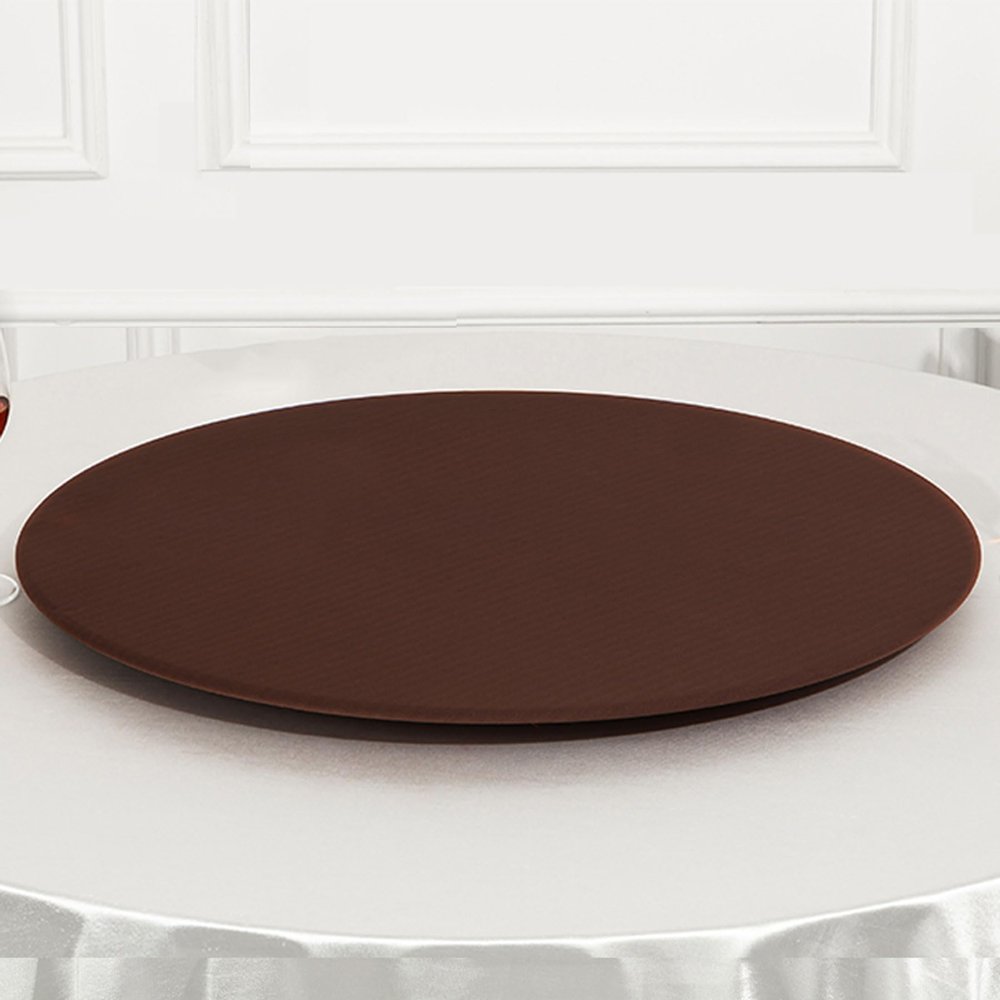 2-Pack Round Cocktail Table Covers, 100 cm, Dark Coffee