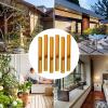 Wooden Wind Chime for Outdoor Use, 6 Sound Tubes, Rustic Design view 4
