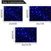 XUXIAO LED Stage Starry Background Fabric, Blue and White, 3 x 6 m view 2