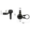 Loud Bike Bell, Classic Waterproof Design, Easy-Mount, 3.74 x 2.36 x 1.57 in view 2