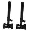 STOBOK 2-Piece Adjustable Metal Under-Mount Sink Supports, Black view 1