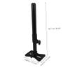 STOBOK 2-Piece Adjustable Metal Under-Mount Sink Supports, Black view 2