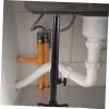 STOBOK 2-Piece Adjustable Metal Under-Mount Sink Supports, Black view 4