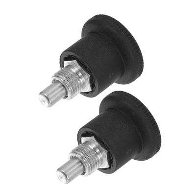 2-Piece ABS Pull Spring Adjustment Knob Set for Fitness Equipment, Black
