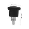 2-Piece ABS Pull Spring Adjustment Knob Set for Fitness Equipment, Black view 2