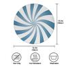 Mexpekil Round Placemats with Blue and White Stripes, Heat-Resistant, 39 cm, Set of 6 view 2