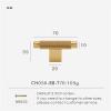 SFYMORHE Solid Brass Knurled Cross Diamond-Cut Door/Drawer Knob, 1 pc (CH050-BB-T70) view 2