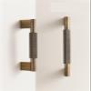 SFYMORHE Solid Brass Knurled Cross Diamond-Cut Door/Drawer Knob, 1 pc (CH050-BB-T70) view 4