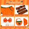 Creerluces Women's Halloween Pumpkin Costume Set view 3