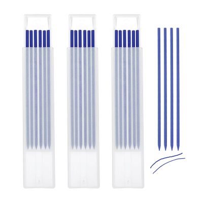 QUARKZMAN 18 Carpenter Pencil Replacement Leads, 2.8 mm, Blue