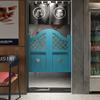 Solid Wood Swinging Door, Louvered Door for Kitchen, Bathroom, Hallway or Bar, Self-Closing Double-Action, 70 x 90 cm view 1