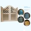 Solid Wood Swinging Door, Louvered Door for Kitchen, Bathroom, Hallway or Bar, Self-Closing Double-Action, 70 x 90 cm view 3