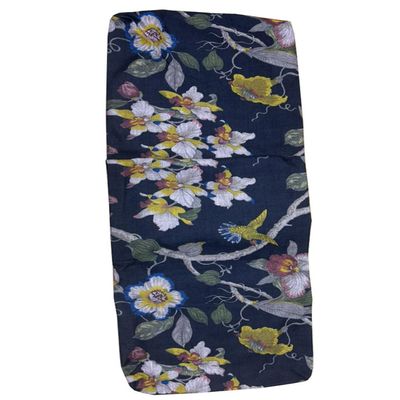 Bench Cushion Cover 140x45, 170x40, 100x45, 150x40, 120x50, 110x40 cm, Indoor/Outdoor, Washable Linen Cover with Zipper, Black, 55x55x5 cm