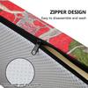 Bench Cushion Cover 140x45, 170x40, 100x45, 150x40, 120x50, 110x40 cm, Indoor/Outdoor, Washable Linen Cover with Zipper, Black, 55x55x5 cm view 4