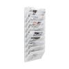 Document and Magazine Holder, 8 Tiers, Wall-Mounted, A4, White view 1