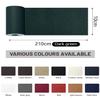 BOUYEER Dark Green Leather Repair Set, 10 x 210 cm Self-Adhesive Faux Leather view 2