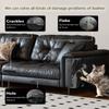 BOUYEER Dark Green Leather Repair Set, 10 x 210 cm Self-Adhesive Faux Leather view 4