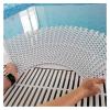 PPS Plastic Overflow Grate for Swimming Pools, Durable Drain Cover, Extendable, Slip-Resistant, 25 x 100 cm view 1