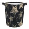 Large Waterproof Foldable Laundry Hamper with Star Pattern for Bathroom or Living Room view 1