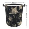 Large Waterproof Foldable Laundry Hamper with Star Pattern for Bathroom or Living Room view 2