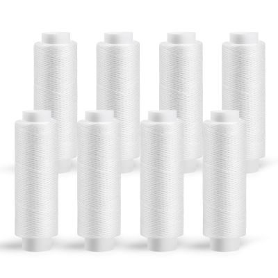 8 Spools Sewing Thread, 200 Yards White Polyester