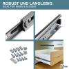 SOTOOLS 1 Pair Full-Extension Drawer Slides, 350 mm, Max. 35 kg, Galvanized view 3