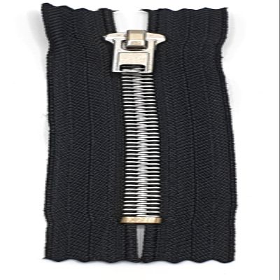 Metal Trouser and Jeans Zipper, Non-Separating, 10–18 cm (580 Black, 10 cm)