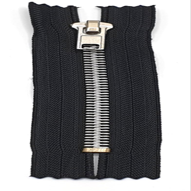 Metal Trouser and Jeans Zipper, Non-Separating, 10–18 cm (580 Black, 10 cm)