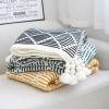 Yokqexz Elegant Tassel Bed Runner, Knitted Hotel-Style Bed Scarf for Queen and King Beds, Red, 70 x 230 cm view 2