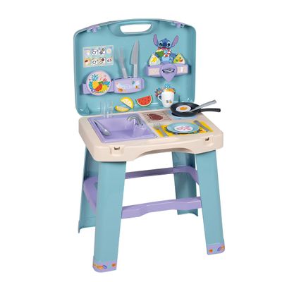 Smoby Stitch Play Kitchen Suitcase with 20 Accessories