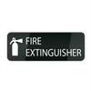 Acrylic Plastic Fire Extinguisher Sign for Home or Office, Modern Door or Wall Sign, 25.4 x 7.6 cm view 1