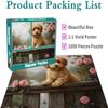 3000-Piece Dog and Flower Jigsaw Puzzle for Adults and Children 8+, 81 x 122 cm view 4