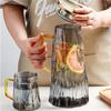 ZQDUFEA 1,815 mL Glass Water Carafe with Handle and Lid view 1