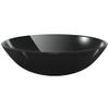 Black Tempered Glass Countertop Bathroom Sink view 4
