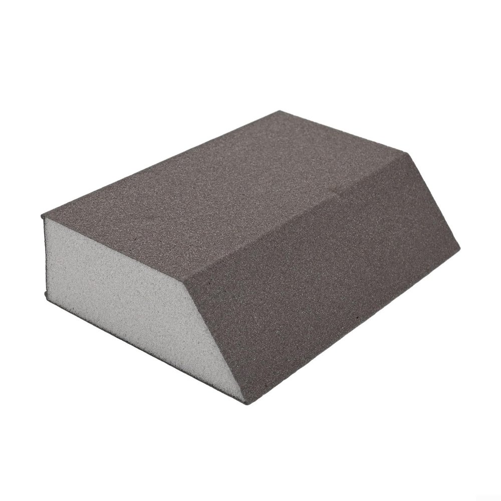 60–240 Grit Foam Sanding Sponges for Wood and Metal, Reusable, 100 x 70 mm, Grit 100