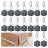 Kueohse 16-Piece Tablecloth Weights with Metal Clips, Marble Cubes view 3