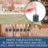Kueohse 16-Piece Tablecloth Weights with Metal Clips, Marble Cubes view 4