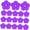 TOYANDONA 18-Piece Purple Plastic Hummingbird Feeder Replacement Flowers view 1