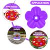 TOYANDONA 18-Piece Purple Plastic Hummingbird Feeder Replacement Flowers view 4
