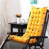 Mozzeilee Sun Lounger Cushion with Non-Slip Straps, Yellow, 170 x 53 x 8 cm view 1