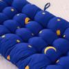 Mozzeilee Sun Lounger Cushion with Non-Slip Straps, Yellow, 170 x 53 x 8 cm view 3