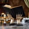 Gothic Halloween Resin Bookends with Creepy Witch Hands view 2