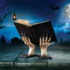 Gothic Halloween Resin Bookends with Creepy Witch Hands view 4