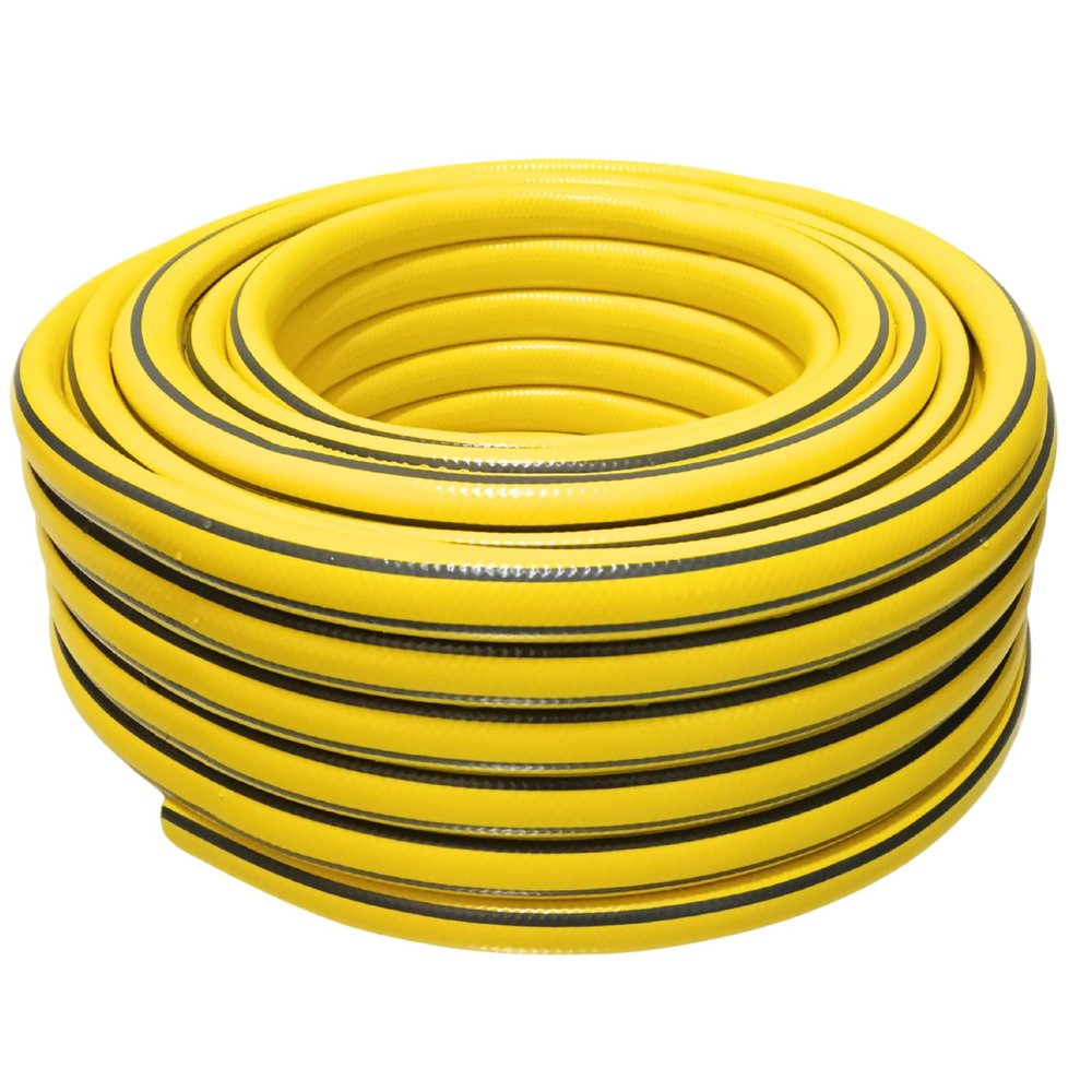 Premium Garden Hose 3/4 in x 30 m, Yellow — Various Sizes, Colors & Adapter Options
