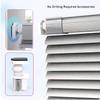 NIANXINN Aluminum Blinds for Indoor Use, Silver, No-Drill, Light-Filtering, 55 x 170 cm view 4