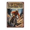 Bar Tin Sign "Choose Something Fun" Motorcycle Funny Tin Sign, Man Cave, Garage, Home, Bar, Restaurant Decoration, 20 x 30 cm view 1