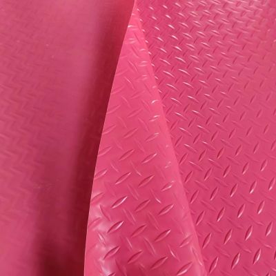 Thick PVC Garage Floor Mat, Non-Slip, Pink, 0.6 x 3 m