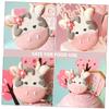 IMIKEYA Pink Resin Cake Toppers, 2-Piece Set view 2