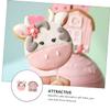 IMIKEYA Pink Resin Cake Toppers, 2-Piece Set view 4