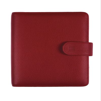 Finocam Andrea Open Leather Planner 2026, Weekly View, January–December 2026, Bordeaux, Spanish